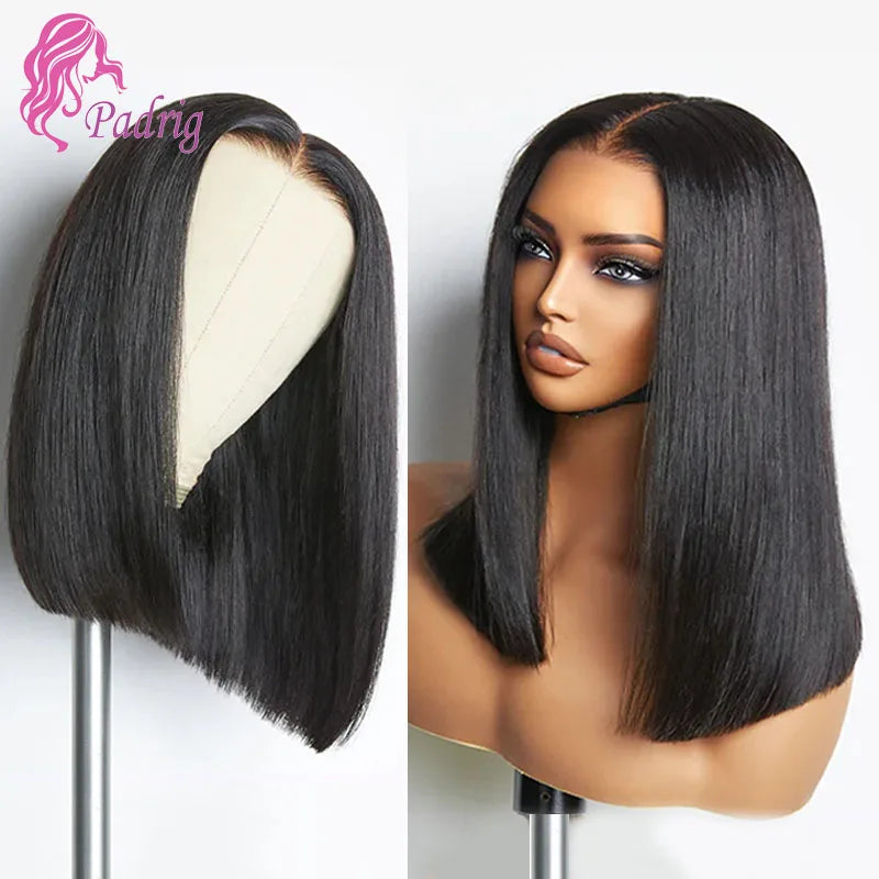 Silky Blunt Cut Silk Base Lace Wigs