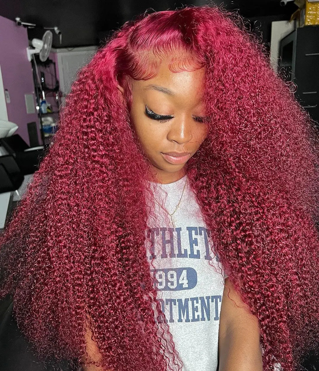 Water Wave Burgundy Hair Wigs