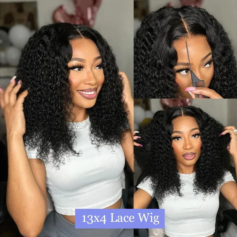 Curly Short Human Hair Wig