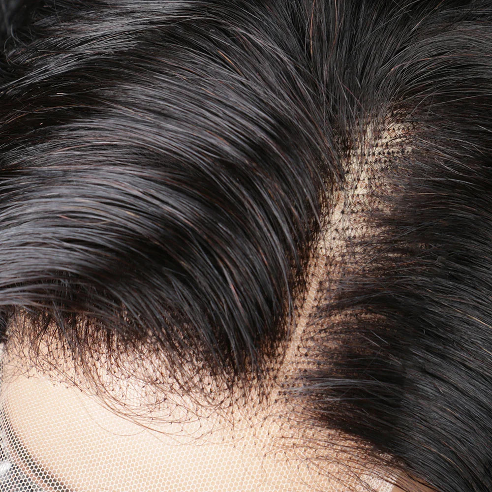 Layered Haircut Wavy Human Hair Bob Wig