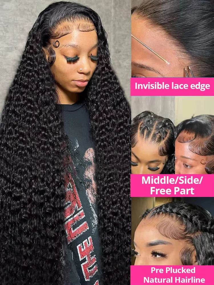HD Transparent Lace Front Human Hair Wig