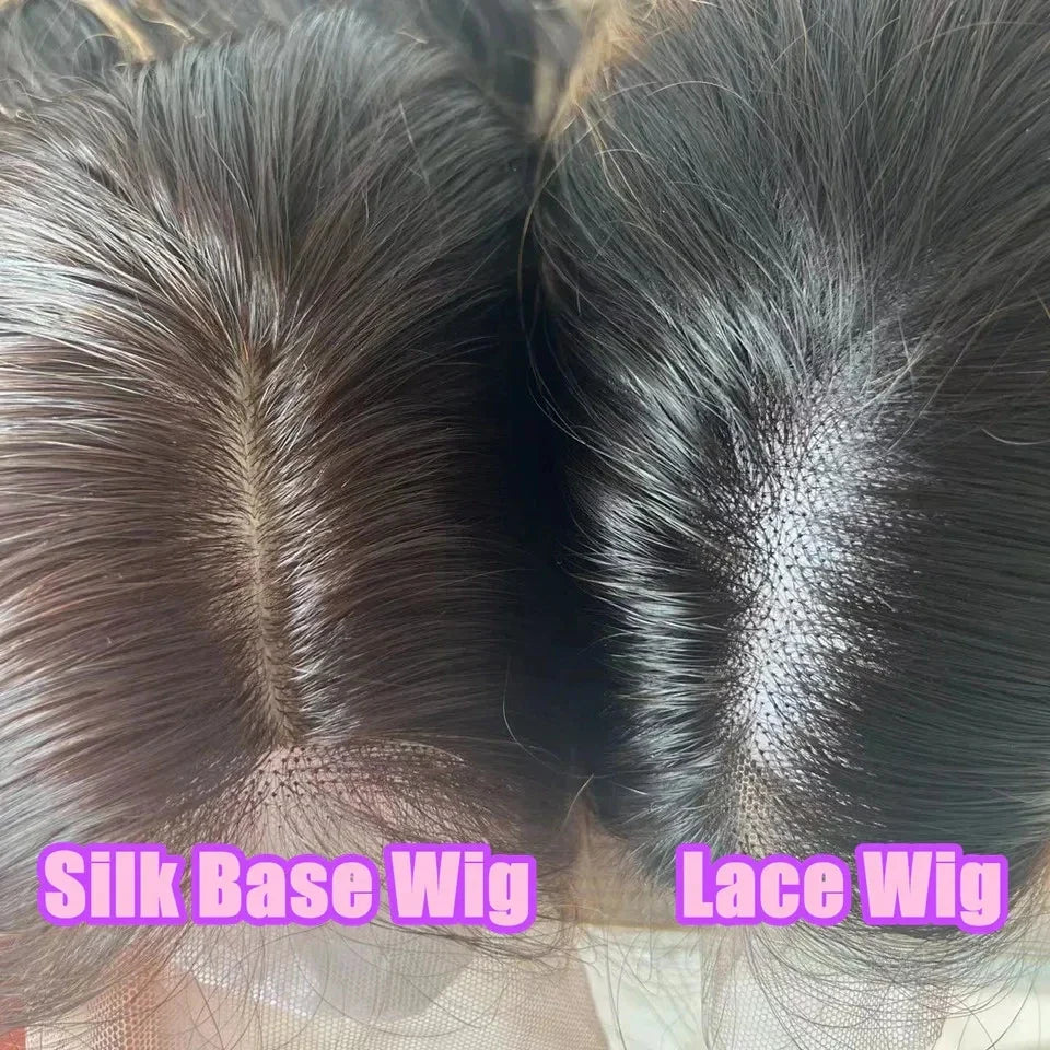 Highlight Brown Short BOB Glueless Silk Base Lace Wigs