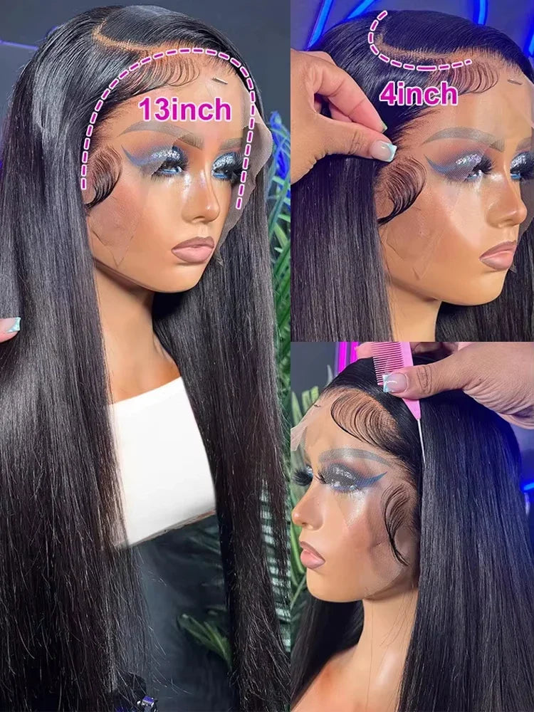 Bone Straight Lace Front Wigs