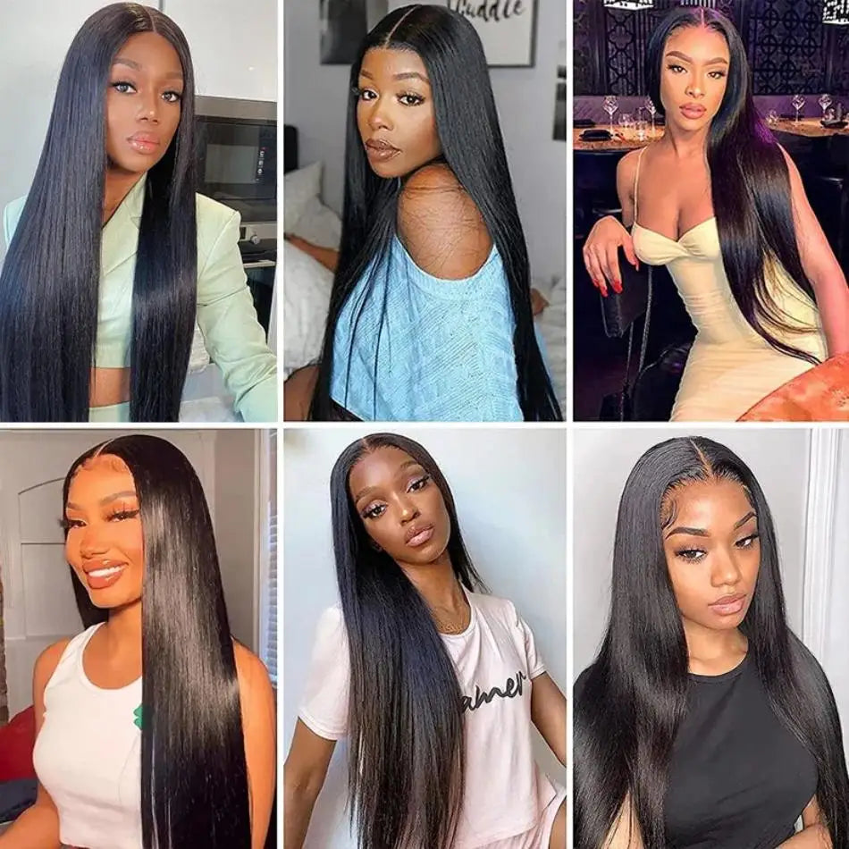 Bone Straight Lace Front Wigs