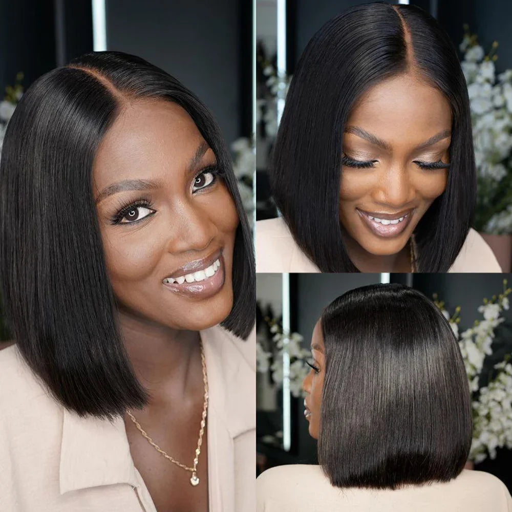 Bob Human Hair Frontal Lace Wigs