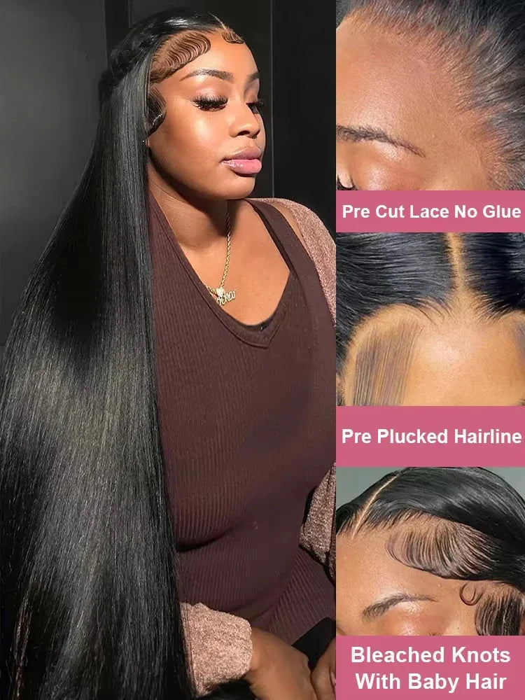 Bone Straight Lace Front Wigs