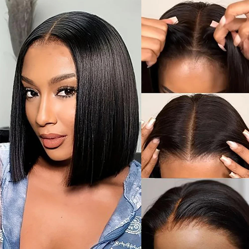 Bob Human Hair Frontal Lace Wigs