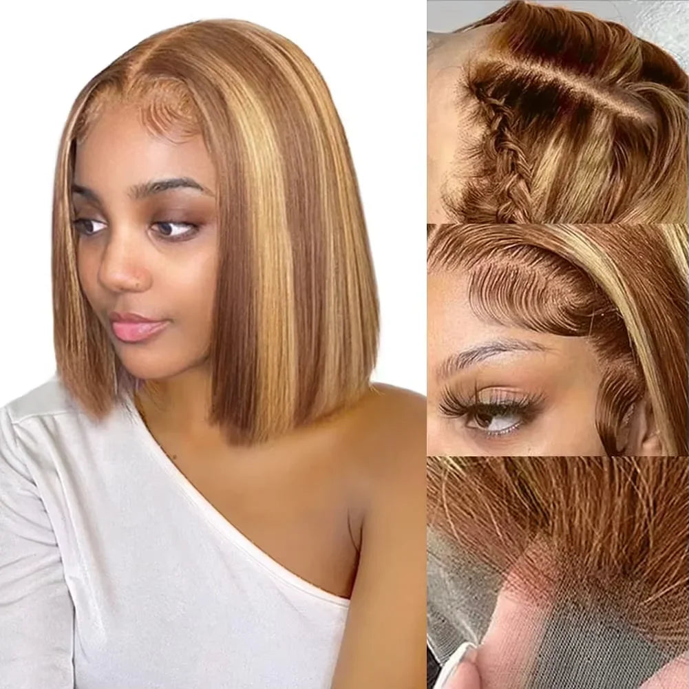 Highlight Brazilian Short Bob Frontal Wig