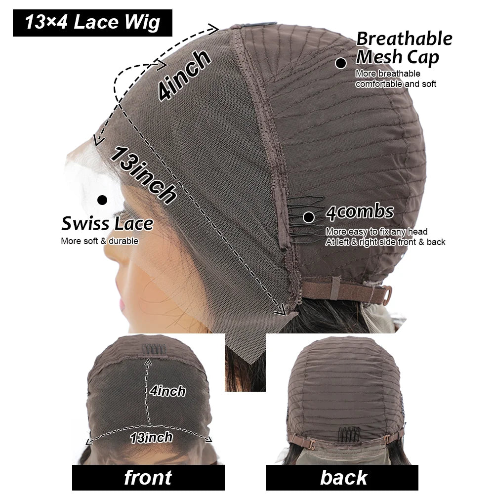 Bob Human Hair Frontal Lace Wigs