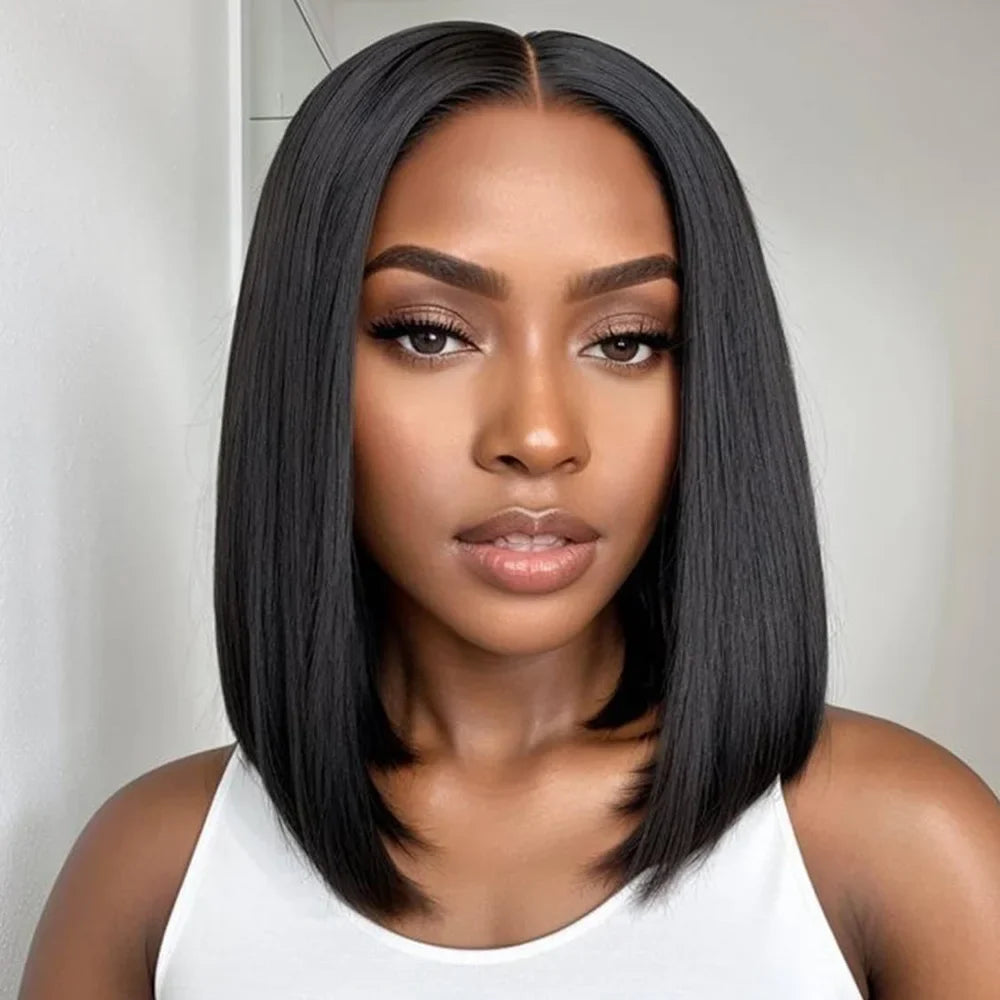 Bob Human Hair Frontal Lace Wigs