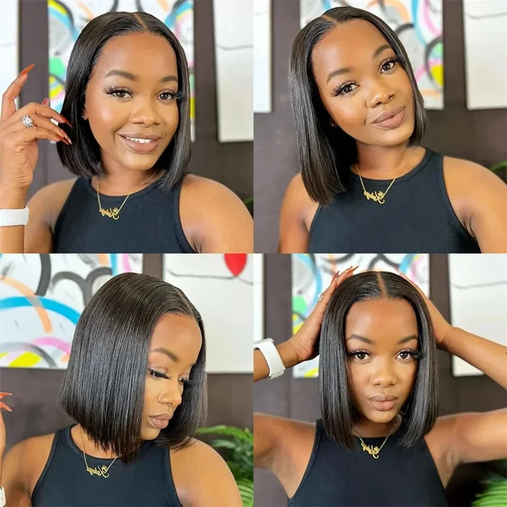 Bob Human Hair Frontal Lace Wigs