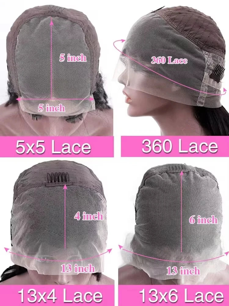 Bone Straight Lace Front Wigs
